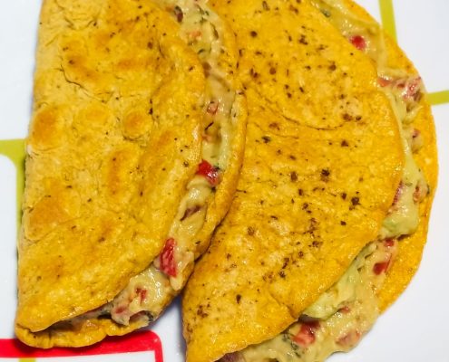 crepes salate con guacamole dieta chetogenica